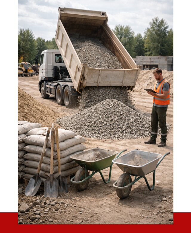 Доставка нерудных материалов в Вологде от 1233 руб. | ПРОНЕРУДВгд