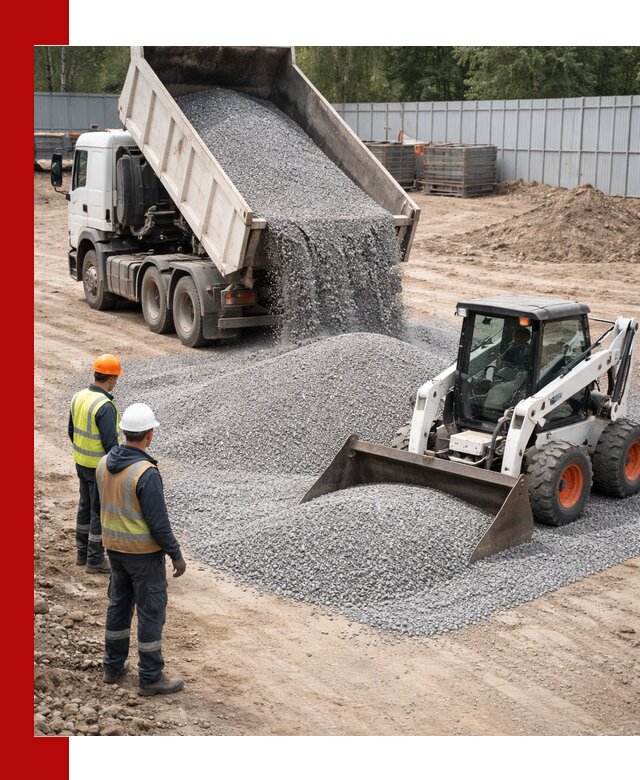 Доставка и продажа гранитного щебня фракции 0-5 в Вологде