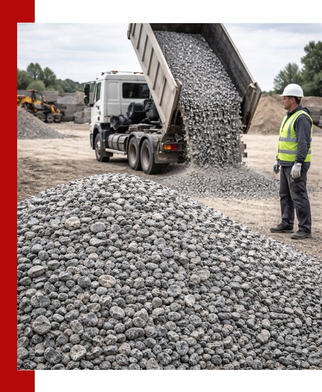 Доставка и продажа гранитного щебня фракции 5-20 в Вологде