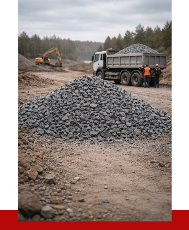 Щебень габбро диабаз фракция 40-70 в Вологде от 2260 р-ПРОНЕРУДВгд