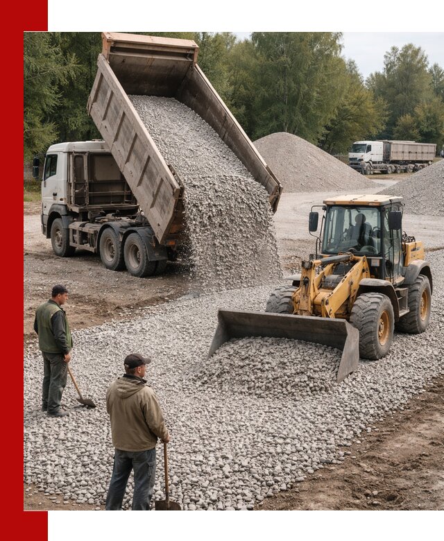 Купить гравийный щебень фракция 20-40 в Вологде с доставкой