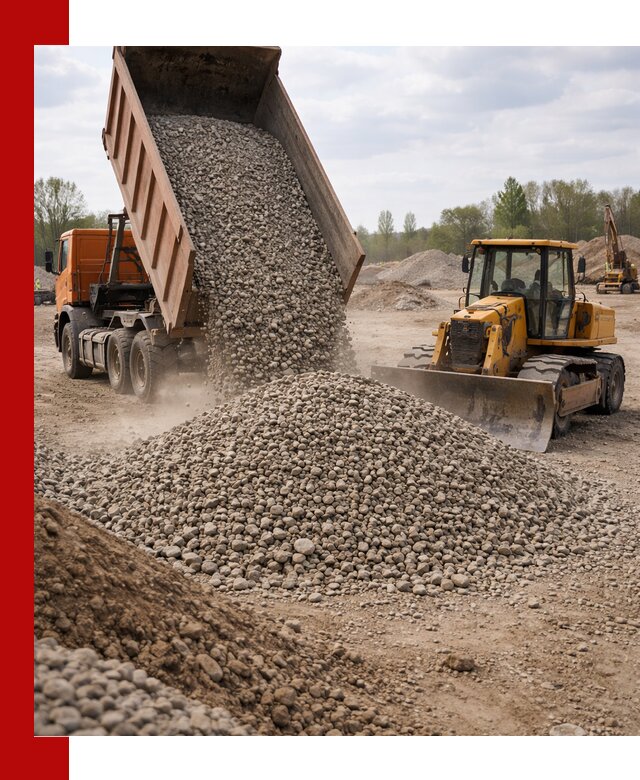 Доставка гравийного щебня фракции 40-70 в Вологде