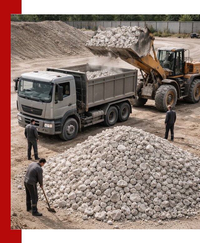 Известняковый щебень фракция 70–150 с доставкой в Вологде