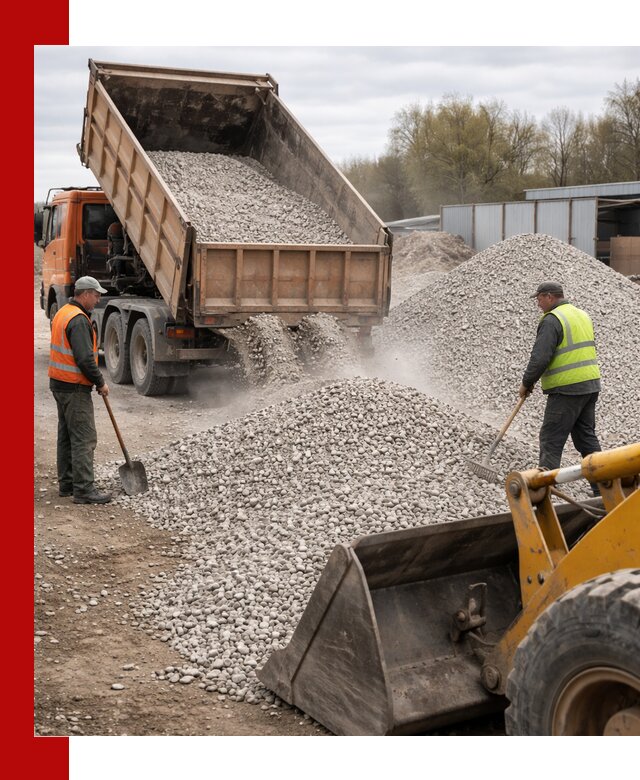 Доломитовый щебень фракции 5-20 с доставкой в Вологде