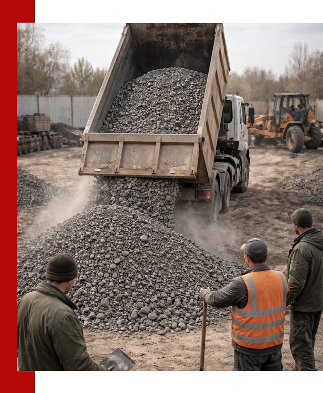 Доставка шлакового щебня в удобные сроки по выгодной цене в Вологде