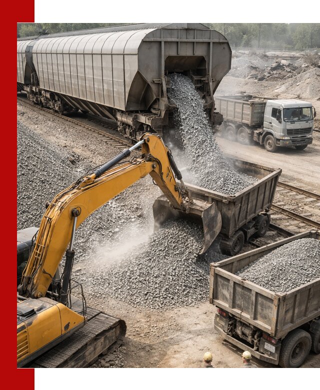 Доставка железнодорожного щебня в Вологде крупными партиями быстрого отгруза