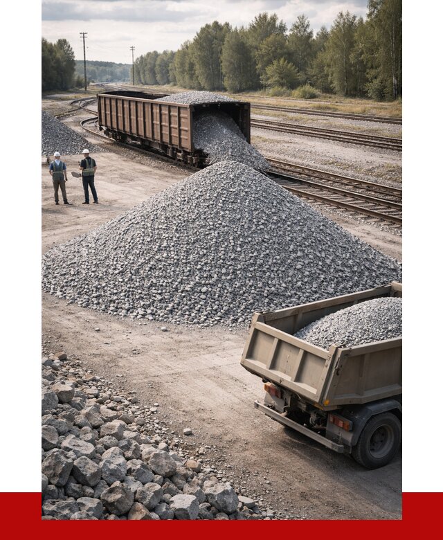 Железнодорожный щебень 20-60 в Вологде от 1746 р. | ПРОНЕРУДВгд