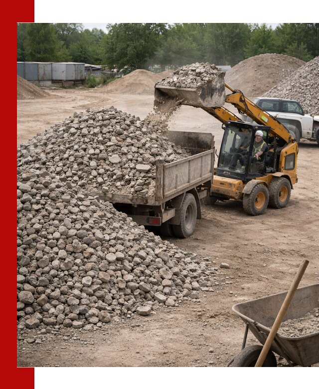 Доставка вторичного щебня в Вологде для строительных работ