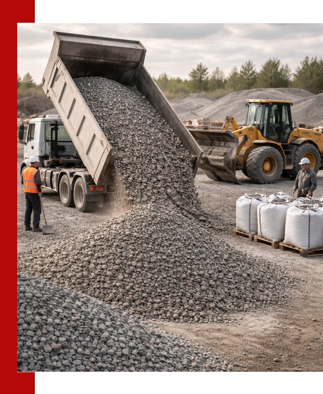 Бетонный щебень фракция 5–20 с доставкой в Вологде