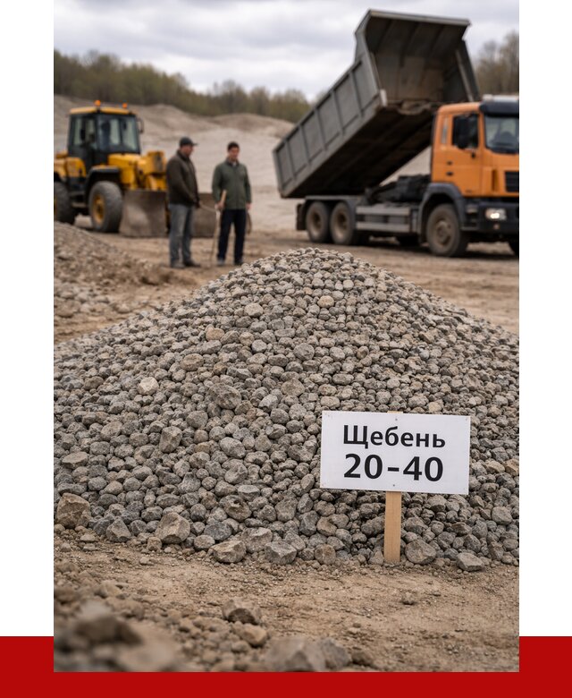 Бетонный щебень фракция 20-40 в Вологде от 2517 р. | ПРОНЕРУДВгд