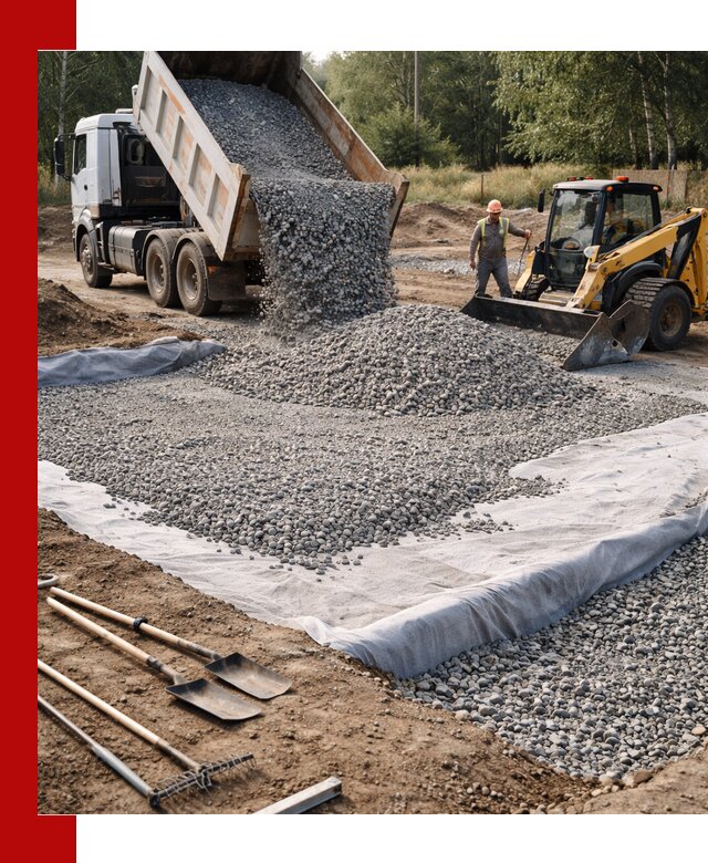 Щебень для фундамента с доставкой в Вологде