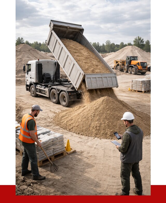 Карьерный песок с доставкой в Вологде от 3698 р. ПРОНЕРУДВгд
