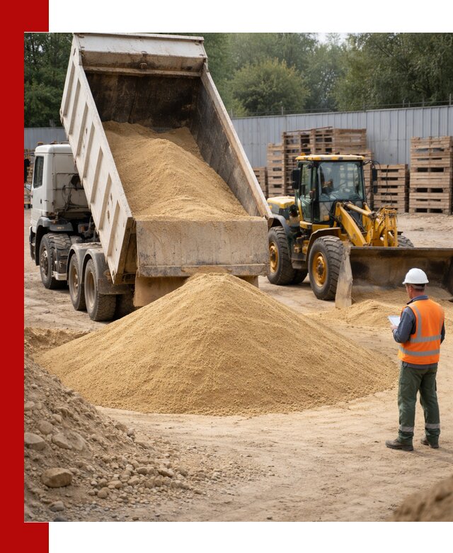Доставка карьерного мелкозернистого песка в Вологде