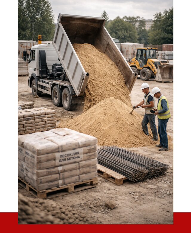 Песок для бетона в Вологде от 2568 р. с доставкой, ПРОНЕРУДВгд