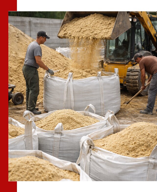 Поставка качественного песка для кладки в Вологде