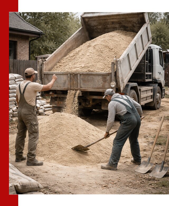 Песок для штукатурки с доставкой в Вологде качественный и чистый