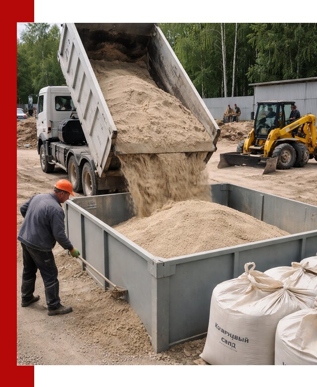 Кварцевый песок для фильтра в Вологде — доставка и качество