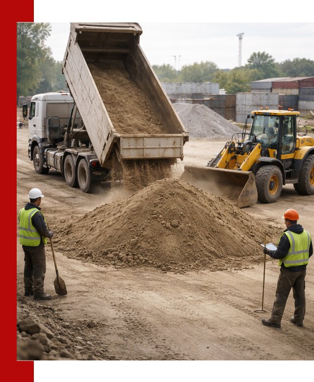 Доставка и продажа пескогрунта оптом и в розницу в Вологде