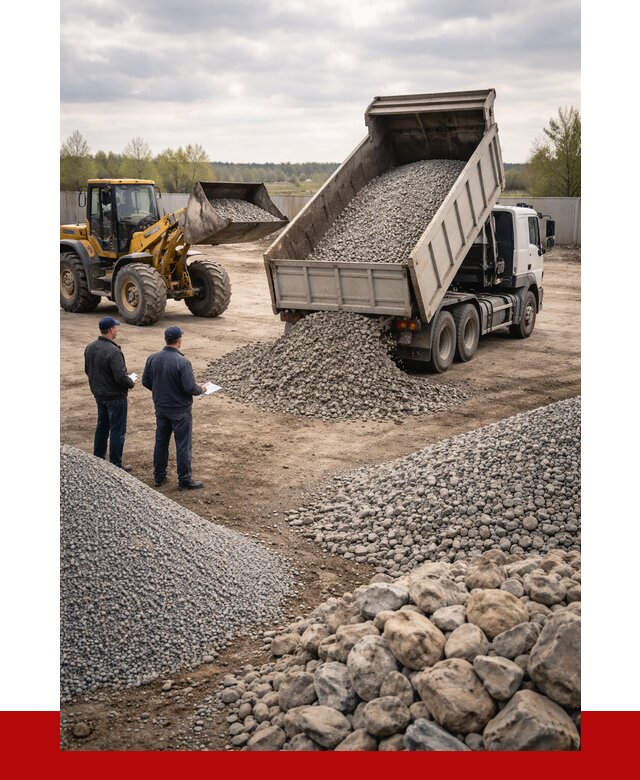 Гравий и камень с доставкой в Вологде от 4314 р. - ПРОНЕРУДВгд