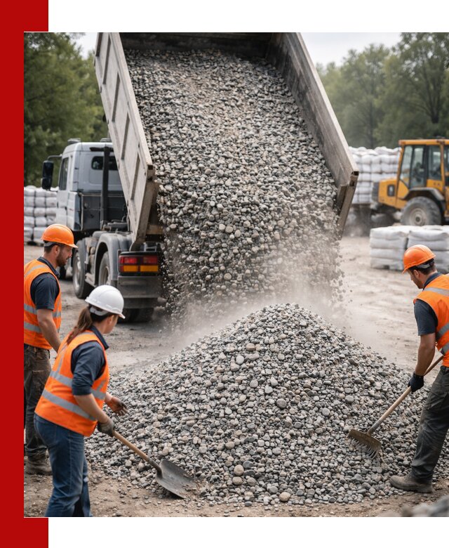 Доставка гравия и камня в Вологде оптом и в розницу