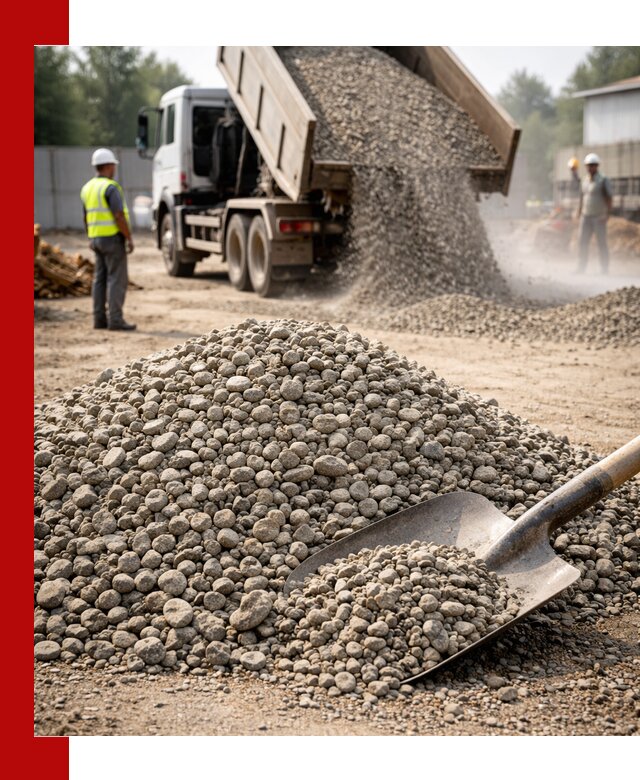 Доставка гравия фракции 20-40 в Вологде с самосвалами