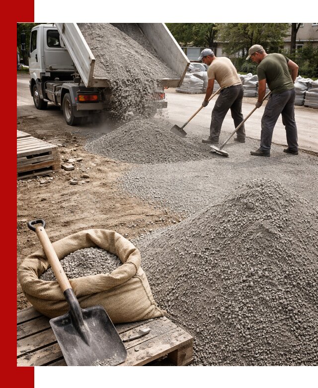 Отсев для тротуарной плитки в Вологде — доставка и укладка