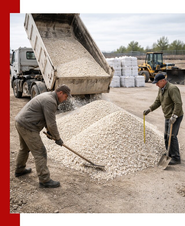 Мраморная крошка с доставкой и разгрузкой в Вологде