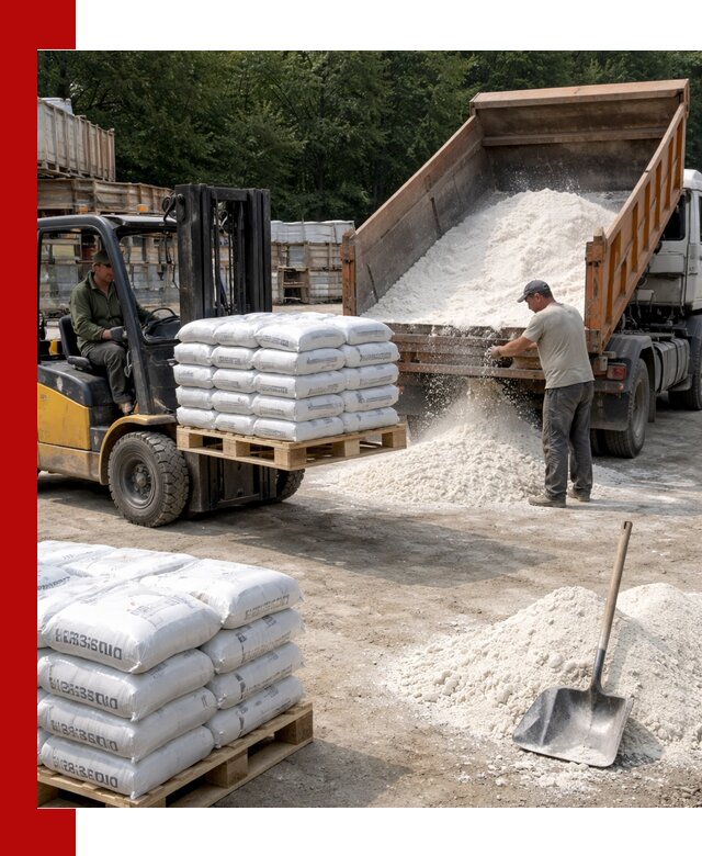 Доставка строительной извести оптом и в розницу в Вологде