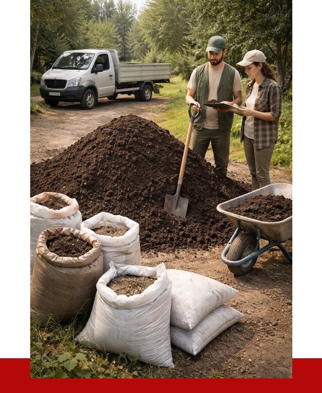 Купить грунт с доставкой в Вологде от 4622 р. за м3 | ПРОНЕРУДВгд