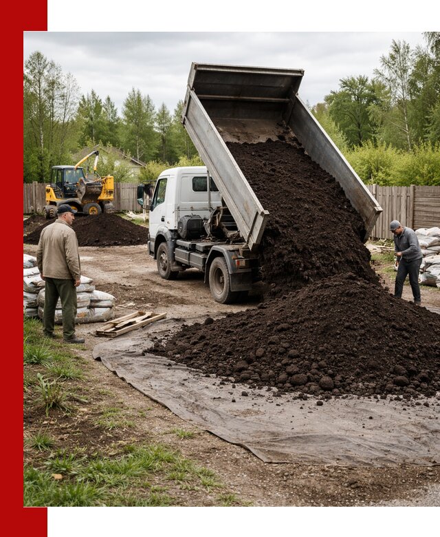 Доставка качественного почвогрунта в Вологде оптом и в розницу