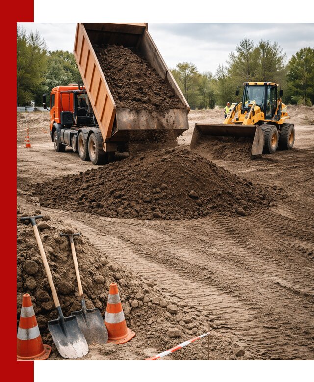 Поставка и доставка планировочного грунта в Вологде