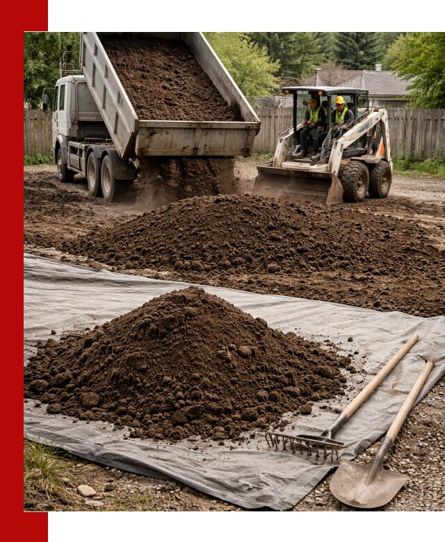 Грунт для отсыпки участка с доставкой в Вологде