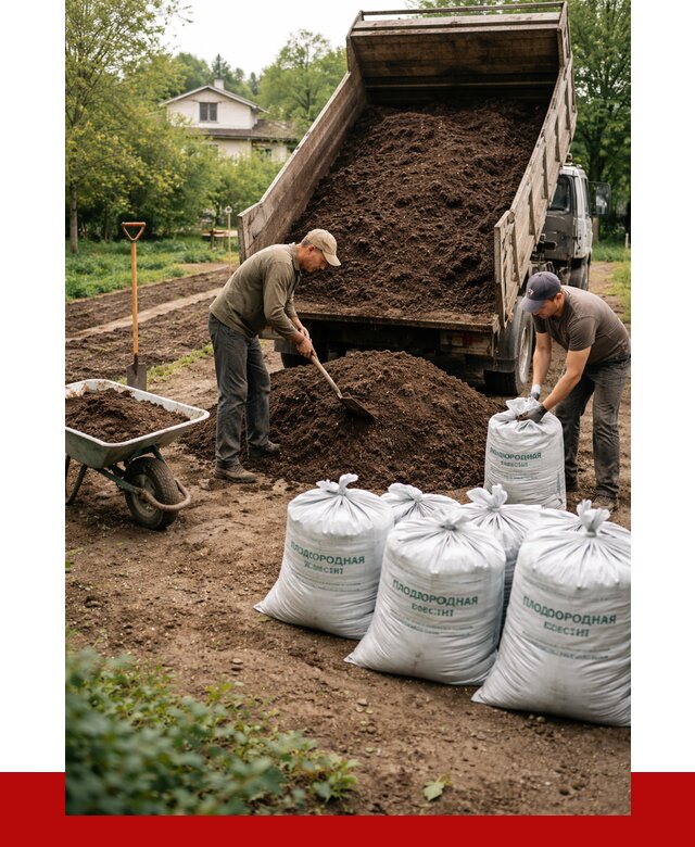 Плодородная смесь в Вологде от 4314 р./куб с доставкой | ПРОНЕРУДВгд