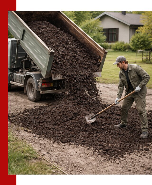 Чернозем для газона с доставкой в Вологде быстро и качественно