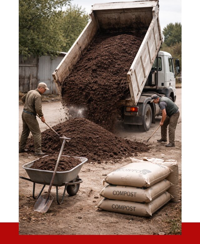 Купить компост в Вологде от 4314 р. за куб с доставкой | ПРОНЕРУДВгд