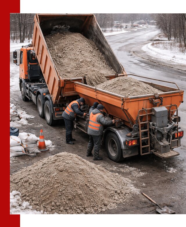 Поставка и вывоз пескосоля в Вологде оптом и в розницу