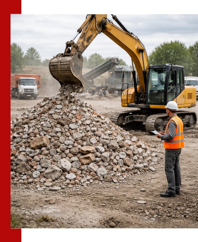 Доставка и вывоз строительного боя в Вологде