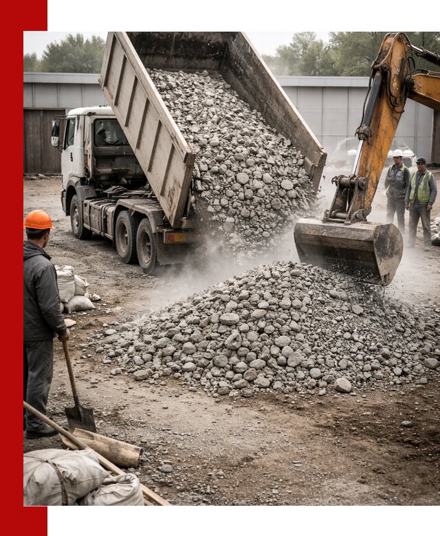 Доставка дробленого бетона в Вологде оптом и в розницу