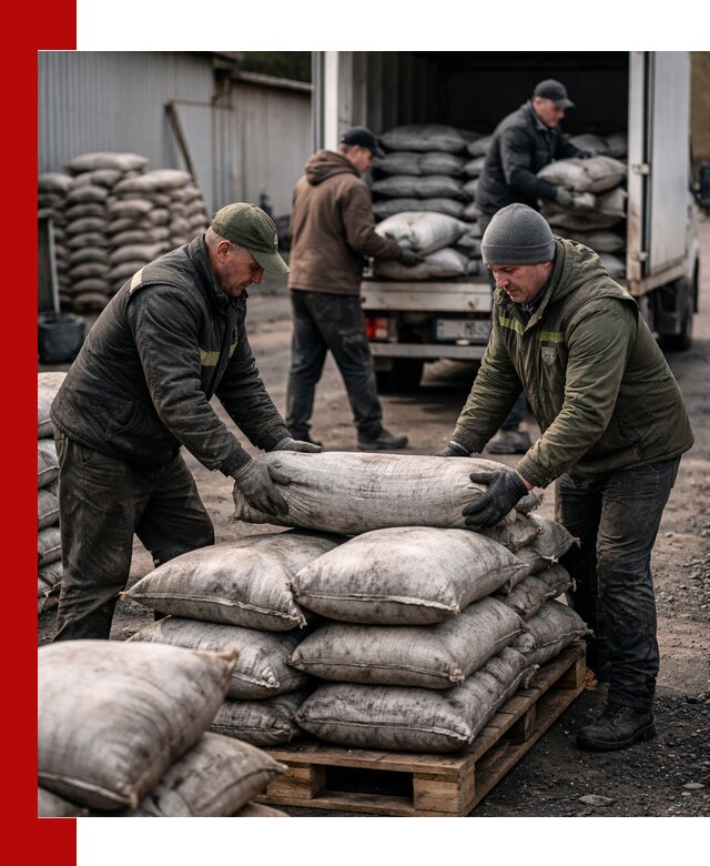Доставка угля в мешках по выгодным ценам в Вологде