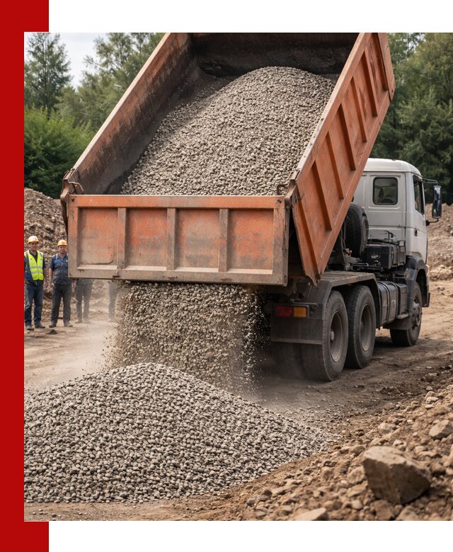 Доставка сыпучих материалов самосвалом в Вологде быстро и надежно