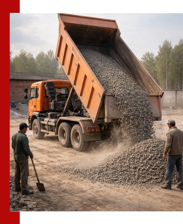 Доставка самосвалом 20 м3 в Вологде быстро и надежно