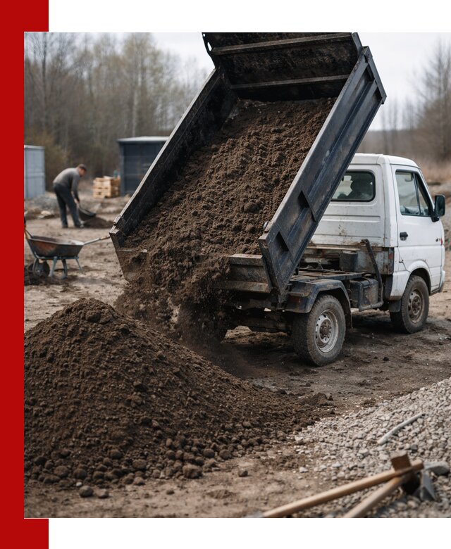 Аренда минисамосвала в Вологде для доставки сыпучих материалов