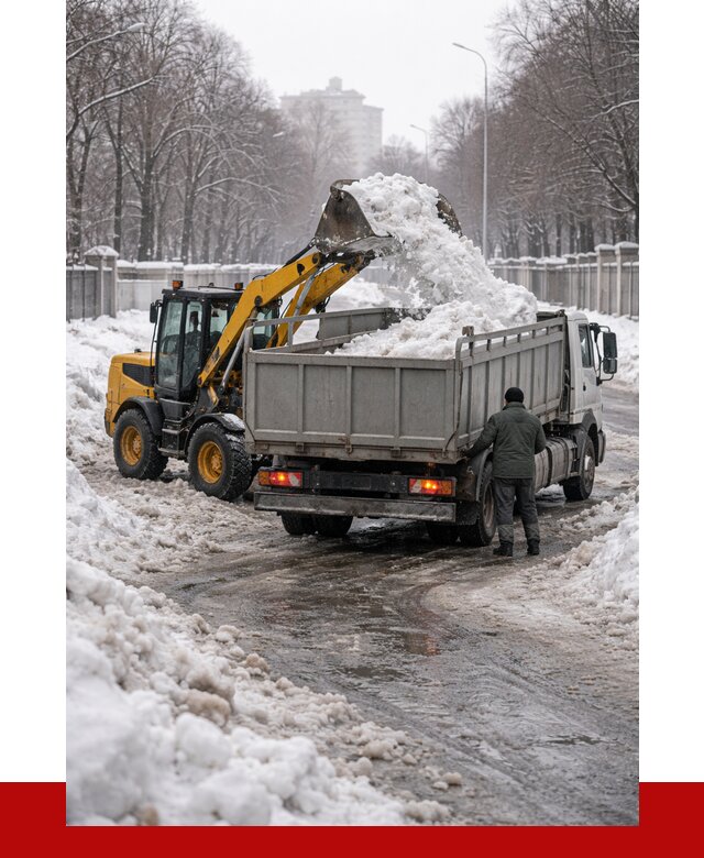 Вывоз снега с погрузкой в Вологде от 3595 р. ПРОНЕРУДВгд