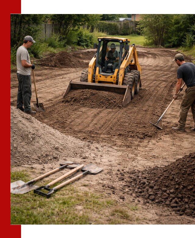 Планировка участка грунтом с вывозом и доставкой в Вологде